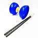 Kalevel Chinese YO-YO Diabolo with Chinese YO-YO Sticks and String for Kids Women Men Beginner Easy to Handle Blue