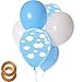 Cloud Balloon Garland Kit,White Blue Gold Latex Balloons,97 Count