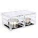 SONGMICS Makeup Organizer Deep Drawers Cosmetic Jewelry Storage Display Case 3 Pieces Set UJMU09T