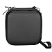 BOVKE Carrying Case for Samsung T3 T5 Portable SSD 250GB 500GB 1TB 2TB USB 3.0 External SSD Solid State Hard Drives Shockproof Storage Travel Case Bag, Black