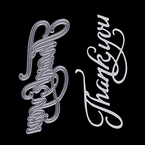 Stencil Diy - 46 94mm Metal Steel Sharp Embossing Template Thank You Letter Cutting Die Stencils Scrapbooking - Scrapbook 50 - Thumbnail 3
