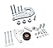 Dirty Dingo LS1 Style Power Steering/Low Mount Alt Billet Brackets Truck Spacing Combo Kit