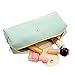 Mikey Store Vintage Leather Pencil case school Pencil Bag Stationery School Supplies BU (Blue)