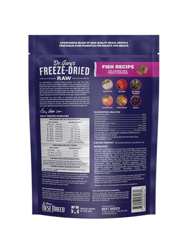 DR. GARY’S BEST BREED FREEZE-DRIED RAW FOOD, TOPPER AND TREAT: FISH RECIPE – 4 OZ.