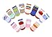 LUXEHOME (YR1617) Anti-Slip Grip Soles Cartoon Baby Socks,12 Pairs per Pack (M (1-3 Years))