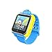 KOBWA Updated GPS Tracker Kids Smartwatch Wrist Sim Watch Phone Anti-lost SOS WCDMA Children Bracelet Parent Control for Apple Iphone IOS Android Smartphone MT6572A Dual Core