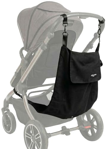 Dreamini Pram Hammock with Safety Net – Pram Accessory for Children 2-5 Years – Compatible with Most Strollers with Underseat Basket – Comfortable Alternative to Buggy Board
