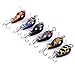 Aorace 6pcs/lot 1.5g/3cm Small Crankbait Top Water Fishing Wobbler Colorful Mini Crank Bait Bass Fishing Tackle Treble Hooks