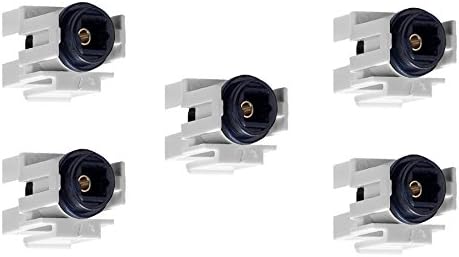 5 PCS, Keystone Jack Toslink Female to Female Coupler Adapter, White, CNE583075
