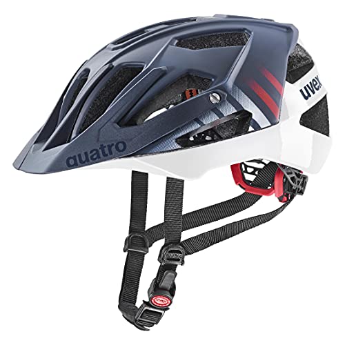 uvex Quatro cc Fahrradhelm, deep Space - White matt, 52-57 cm