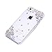 EVERMARKET(TM) Hot New Big Rhinestone Crystal Girl Women Apple Iphone5 Case 5s 5g Case Iphone 5 Case with Five Leaf Flower