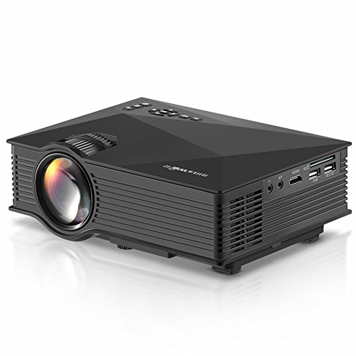 Portable WiFi Projector, BlitzWolf 1200 Lumens LED Wireless Home Theater, Support Phone/Laptop/PC/SD Card/Play Station/TV Box/Xbox/USB Disk