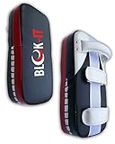 Muay Thai Kickboxing Pads by Blok-IT – Professional Grade Kick Pads for Improving Speed, Accuracy and Hitting Power – Protects the Holder by Absorbing Heavy Blows