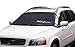 FrostGuard Premium Winter Windshield and Wiper Cover for Snow, Frost and Ice - Cold Weather Protection For Your Vehicle, Standard - Black