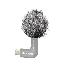 Pelota de espuma g-mic Saramonic con micrófono estéreo y parabrisas Furry para GoPro hero3, Hero3 + y Hero4