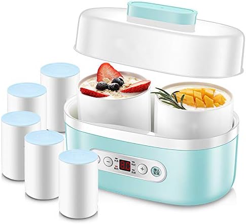 Mini Yogurt Machine Home Fermentation Machine Ceramic 2+5 Split Cup Multi-Function Intelligent Room Temperature Induction Digital Display