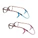 BCP Set of 2 Silicone Kid Children's Eyewear Glasses Neck Retainers Eyeglass Glasses Sunglasses Spectacle Head Safety Strap Cord Holder for Kids Children (Pink & Blue Color)