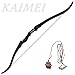 kaimei Hawkeye Recurve Bow Longbow 30-50lb 54Inch Metal Riser Right Hand Split Bow Hunting Outdoor Shoot