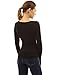 PattyBoutik Women's Color Block Crewneck Keyhole Shirt (Black S)