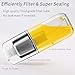 Premium Olive Oil Sprayer Mister for Kitchen Cooking Spritzer, Atomizer with Pump and Filter,Clog Free Non aerosol Vinegar BBQ Evo Oil Sprayer Bottle -Stainless Steel Glass (Oil Sprayer Mister)