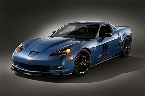 Black Creations Corvette Chavlorete - Famous Sport Car Auto Highway Road Poster Canvas Picture Premium Quality A0 A1 A2 A3 A4 (A0 Canvas (30/40))