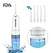 Cordless Water Flosser Oral Irrigator - Portable and Rechargeable IPX7 Waterproof 4 Modes with 200ml Large Cleanable Water Tank and 2000mAh Long Life Battery for Home & Travel, Oral & Nose Care
