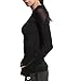 UDIY Women's Mesh Workout Long Sleeve T-Shirt with Thumb Hole
