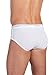 Jockey Men's Underwear Classic Low Rise Brief - 6 Pack, White, 38