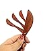 Saoneer Handmade Natural Wood Small Knife and Spatula Wooden Kitchen Tool Bread, Bakery, Cake, Jam, Butter Spreader Set of 10 (Natural Red Wood)