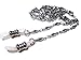 ATLanyards Solid Long Oval Eyeglass Necklace Chain - Silver Stainless Steel Eyeglass Holder
