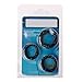 Dayloveme 3pcs Soft Black Co Ckring Set for Sex for Men