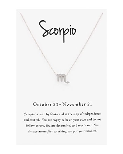 Cyberny Scorpio Necklace for Women, 18