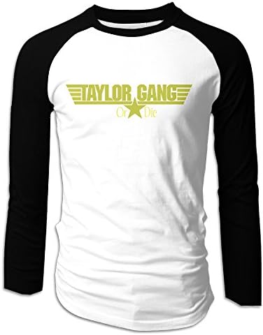 LOVEGIFTTO MEN Mens Taylor Gang Die TGOD Long Sleeve Comfort Raglan Tee Shirt