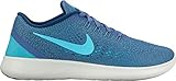 Women's Nike Free RN Running Shoe Blue Moon/Polarized Blue/Coastal Blue Size 7.5 M US