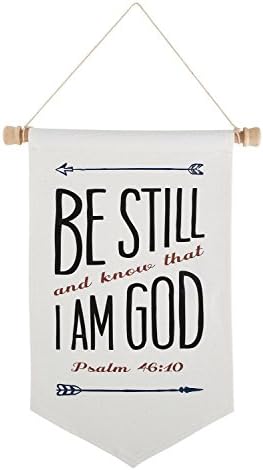 Faithworks Upon Grace Canvas Wall Banner, Be Still and Know