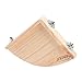 Wood Perch Platform Toy for Bird Parrot Parakeet Finch Canary Budgie Hamster Gerbil Rat Chinchilla Perch Cage