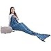 Senmar Mermaid Tail Blanket knit crochet and Mermaid Blanket for Adult, Summer Super Soft Sleeping Bags(71