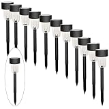 Maggift 12 Pcs Solar Pathway Lights Solar Garden Lights Outdoor Solar Landscape Lights for Lawn, Patio, Yard, Walkway, Deck, Driveway and Garden