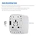 Castries Universal Travel Adapter, 2300W International Power Adapter with Dual Fuse, European Plug Adapter with 1 Type C&3 USB Ports, Universal AC Plug for Over 200 Countries, Travel Accessories,Gray