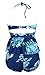 Cocoship Women's Retro Antigua Floral Peplum Push Up High Waist Bikini Set Chic Swimsuit(FBA)