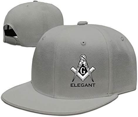 Predatorda Freemason Square and Compasses Men's Flat Billed Baseball Cap