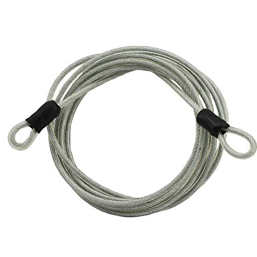 Lumintrail 3mm Braided Steel Coated Security Cable Luggage Lock Safety Cable Wire Double Loop - //medicalbooks.filipinodoctors.org
