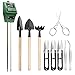 Pancellent 12 in 1 Soil Ph Meter (3-in-1 Moisture Sensor/Sunlight/pH,9pcs Bonsai Tools) Include Pruner, Fold Scissors, Mini Rake, Bud & Leaf Trimmer Set by