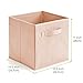EZOWare Set of 4 Foldable Fabric Basket Bins, Collapsible Storage Cube Box for Nursery Home and Office (11 x 10.5 x 10.5 inch) (Pink)