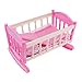Prettyia Princess Cradle Bed Furniture for 9-11inch Reborn Girl Baby Doll Kids Pretend Play Toy Birthday Gift