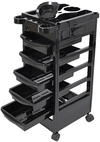 Salon Trolley Hairdresser Barber Beauty Storage Hair Drawers Spa Roller Cart by Topiaukstore