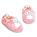 ESTAMICO Toddler Girls' Premium Soft Plush Cats Slippers Cartoon Kitten Warm Winter House Shoes, US 7-8 M
