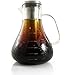Dalkang Large Cold Brew Coffee Maker - 1.5L (48 oz) Glass Carafe with Removable Double Walled Stainless Steel Filter - Use to Brew Hot or Cold Tea or Coffee
