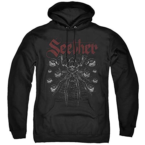 Maglietta Uomo Seether 'Suffer' Nera, 100% Cotone, Regolare, Con Grafica Della Band Rock - Foto 4