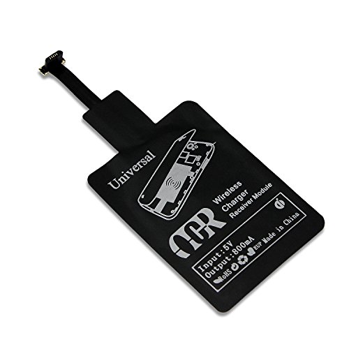 Ocr TM Wireless Charging Receiver Qi Standard Micro USB Universal Wireless Charger receiving Patch (black)
